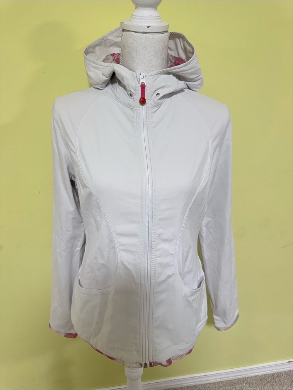 lululemon athletica White Hooded Utility Jacket